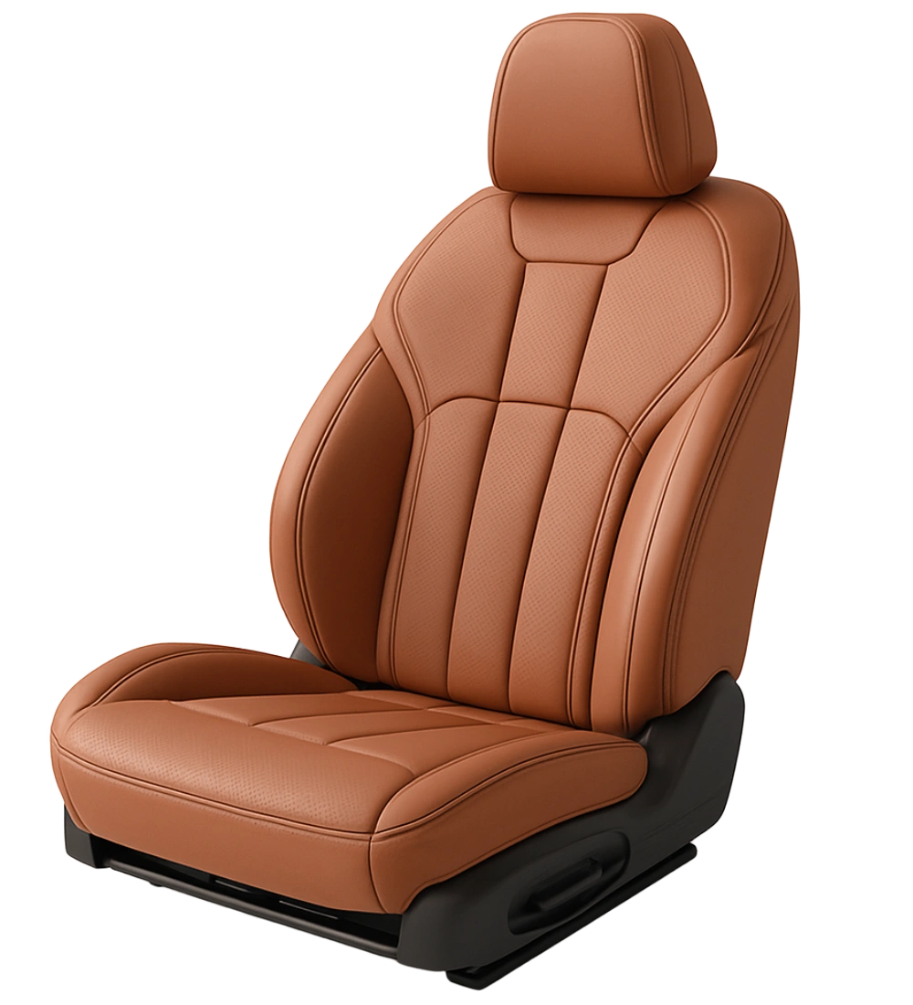 Alternative view of Brown Seat Covers - Genuine Leather
