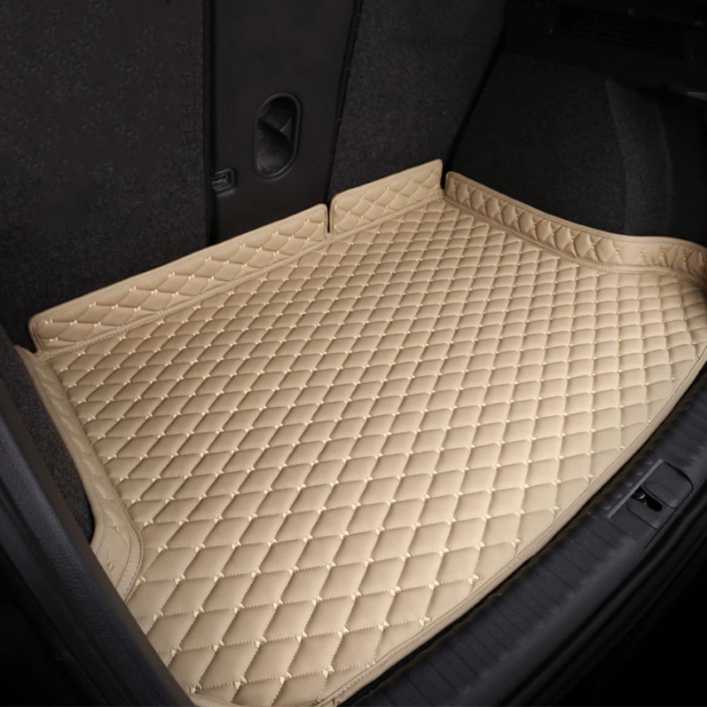 Base Trunk Mat - Beige with Beige Stitching