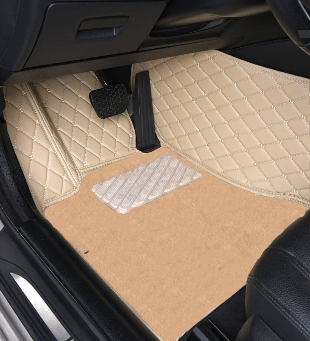 Alternative view of Premium Series - Beige with Beige Stitching - Driver Mat