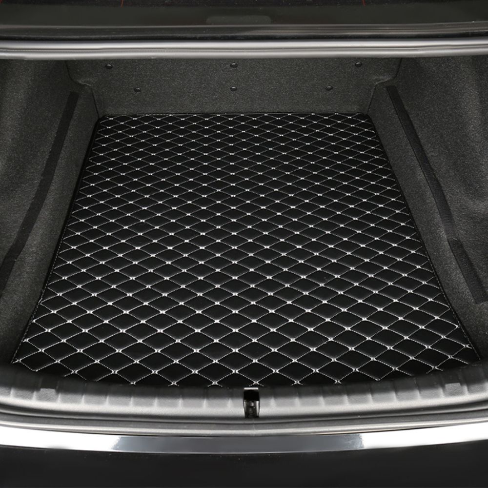 Alternative view of Base Trunk Mat - Black with White Stitching