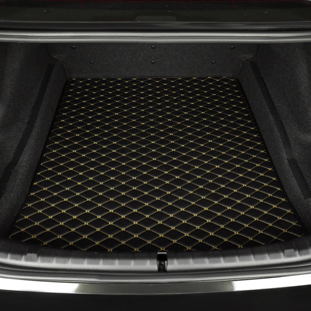 Alternative view of Base Trunk Mat - Black with Yellow Stitching
