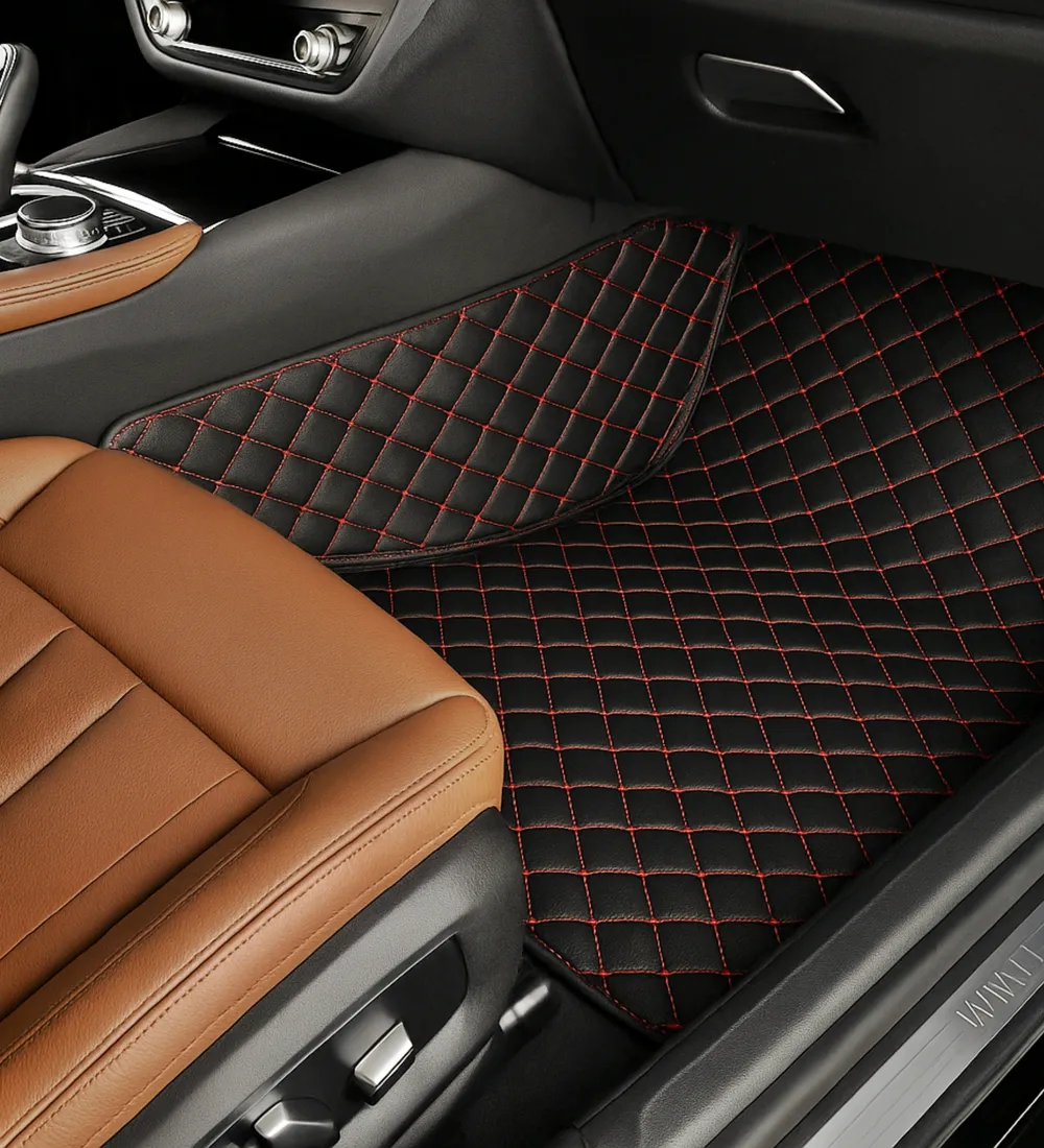 Diamond Series - Black with Red Stitching - Image 2