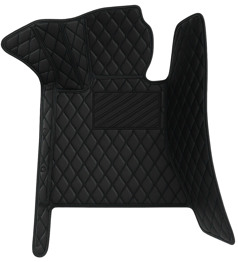 Alternative view of Diamond Series - Black with Black Stitching - Driver Mat
