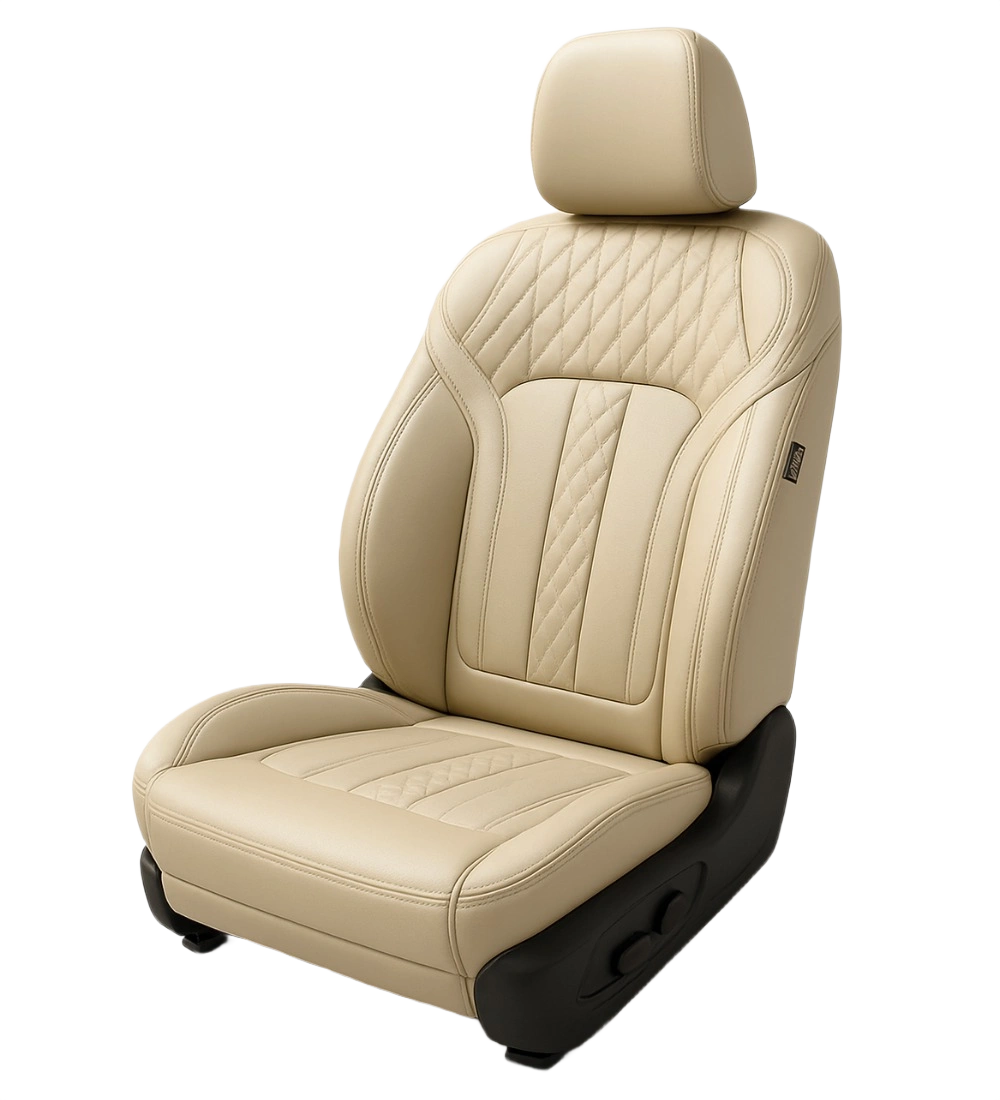 Beige Seat Covers - Genuine Leather - Image 6