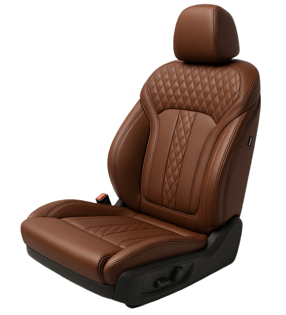 Coffee Seat Covers - Genuine Leather